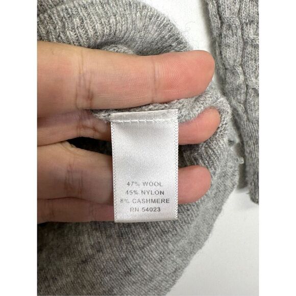 Banana Republic Italian Yarn Gray Wool Blend Cropped Sweater Size XS - Picture 7 of 7